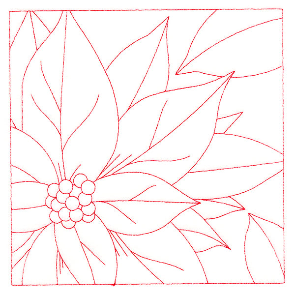 Festive Florals Quilting - Poinsettia (Double Run)