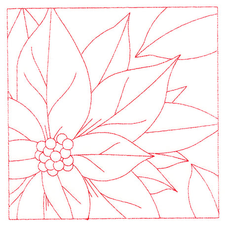 Festive Florals Quilting - Poinsettia (Double Run)