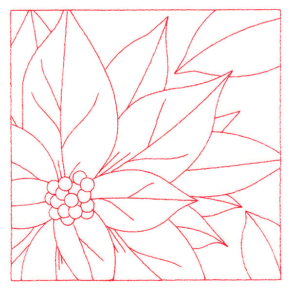 Festive Florals Quilting - Poinsettia (Double Run)