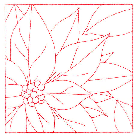 Festive Florals Quilting - Poinsettia (Double Run)