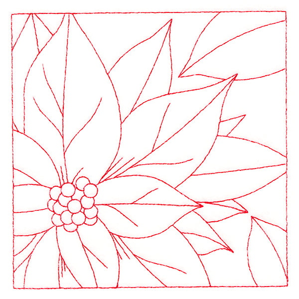 Festive Florals Quilting - Poinsettia (Double Run)