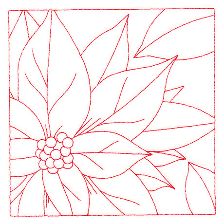 Festive Florals Quilting - Poinsettia (Double Run)