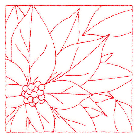Festive Florals Quilting - Poinsettia (Double Run)