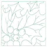 Festive Florals Quilting - Holly and Berries (Double Run)