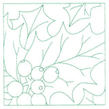 Festive Florals Quilting - Holly and Berries (Double Run)