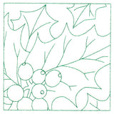 Festive Florals Quilting - Holly and Berries (Double Run)