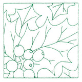 Festive Florals Quilting - Holly and Berries (Double Run)