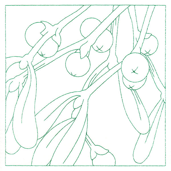 Festive Florals Quilting - Mistletoe (Double Run)