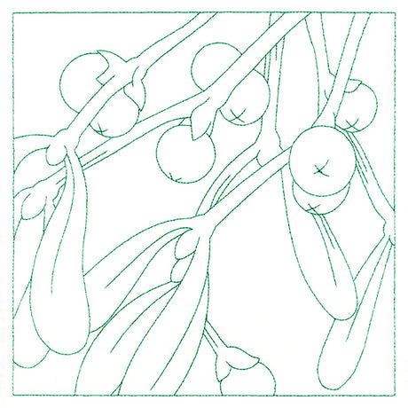 Festive Florals Quilting - Mistletoe (Double Run)