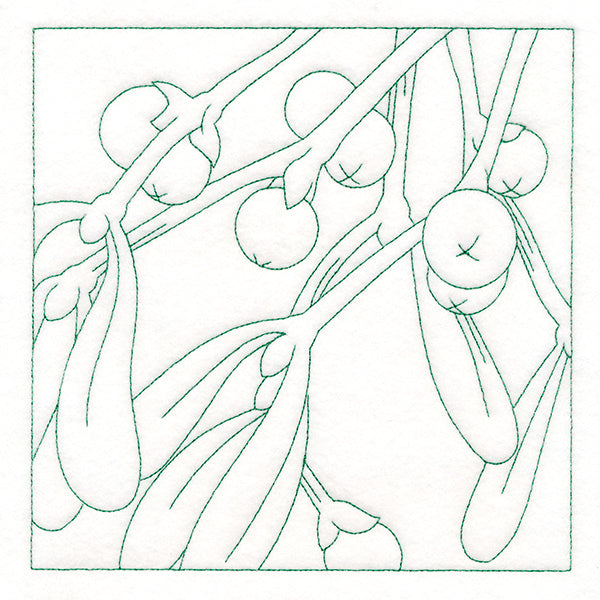 Festive Florals Quilting - Mistletoe (Double Run)
