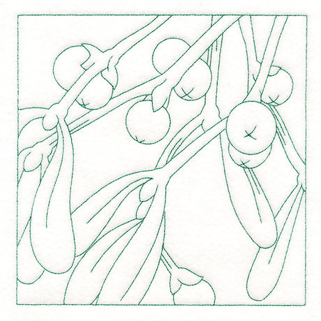 Festive Florals Quilting - Mistletoe (Double Run)