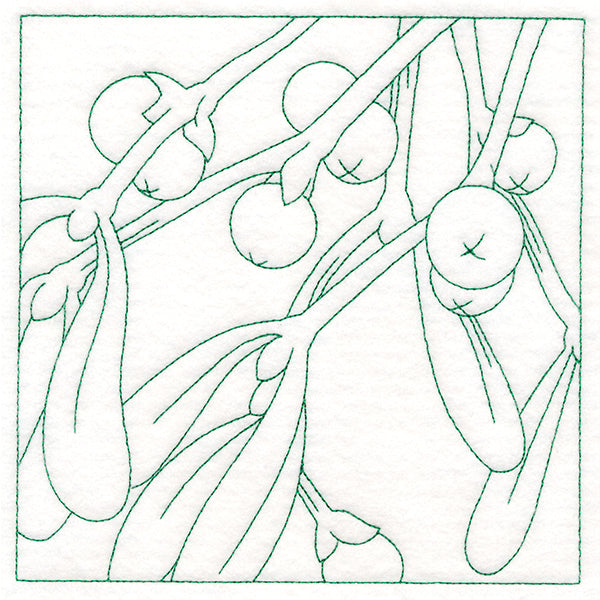 Festive Florals Quilting - Mistletoe (Double Run)