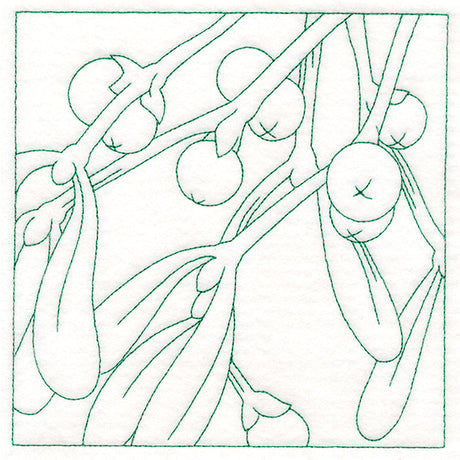 Festive Florals Quilting - Mistletoe (Double Run)