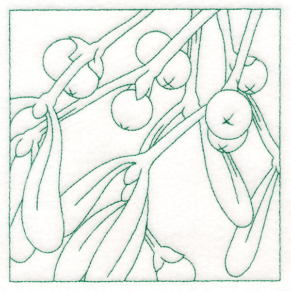 Festive Florals Quilting - Mistletoe (Double Run)