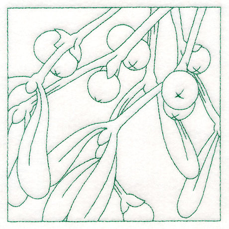 Festive Florals Quilting - Mistletoe (Double Run)