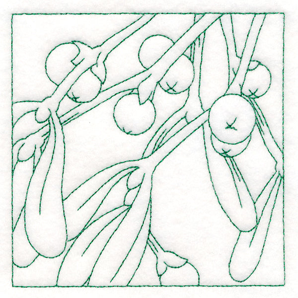 Festive Florals Quilting - Mistletoe (Double Run)