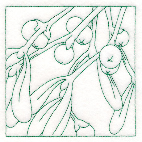 Festive Florals Quilting - Mistletoe (Double Run)