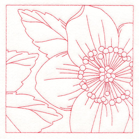 Festive Florals Quilting - Christmas Rose (Double Run)