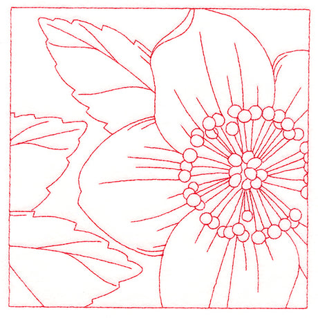 Festive Florals Quilting - Christmas Rose (Double Run)