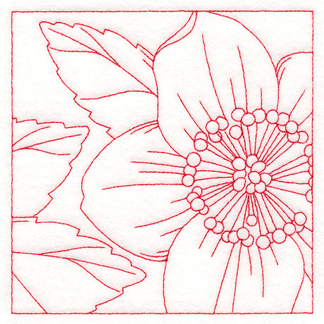 Festive Florals Quilting - Christmas Rose (Double Run)