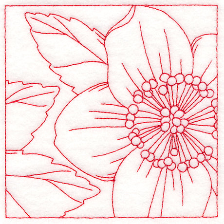 Festive Florals Quilting - Christmas Rose (Double Run)