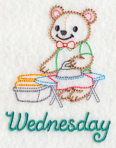 Teddy Bear Irons on Wednesday (Vintage)