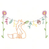 Woodland Clothesline with Fox (Vintage)