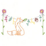 Woodland Clothesline with Fox (Vintage)