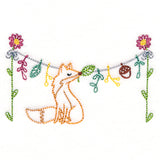 Woodland Clothesline with Fox (Vintage)