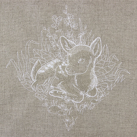 Woodland Deer Etching