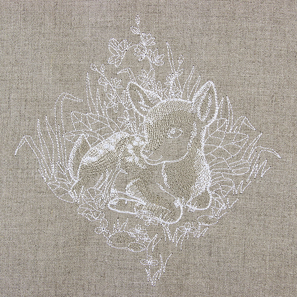 Woodland Deer Etching