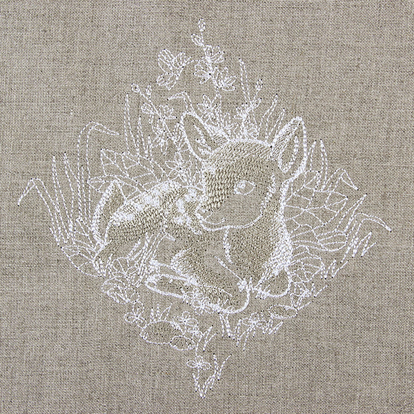 Woodland Deer Etching