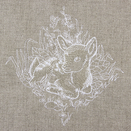 Woodland Deer Etching