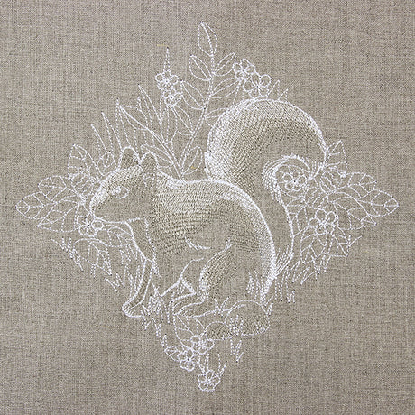 Woodland Squirrel Etching