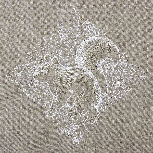Woodland Squirrel Etching