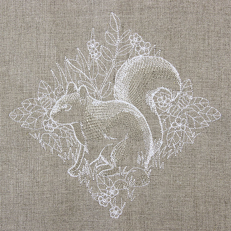 Woodland Squirrel Etching