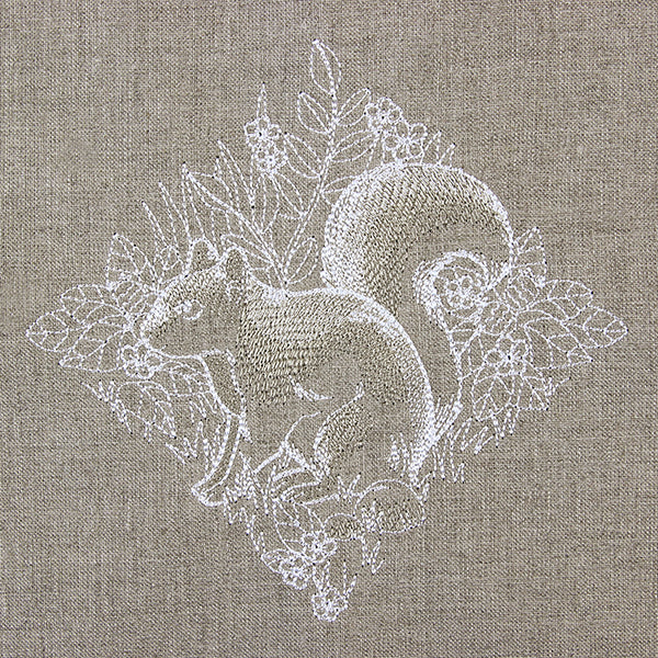 Woodland Squirrel Etching