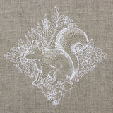 Woodland Squirrel Etching