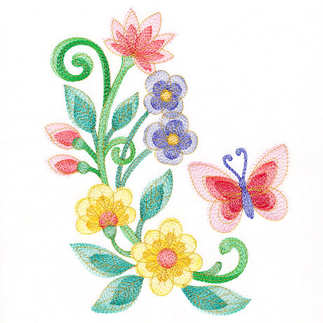 Charming Butterfly Corner