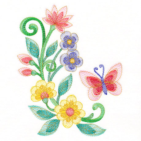 Charming Butterfly Corner