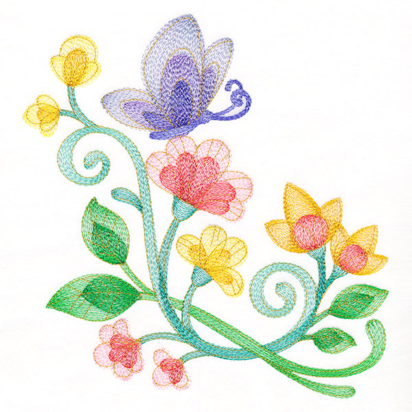 Delightful Butterfly Corner