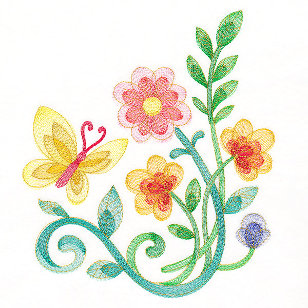 Delicate Butterfly Corner