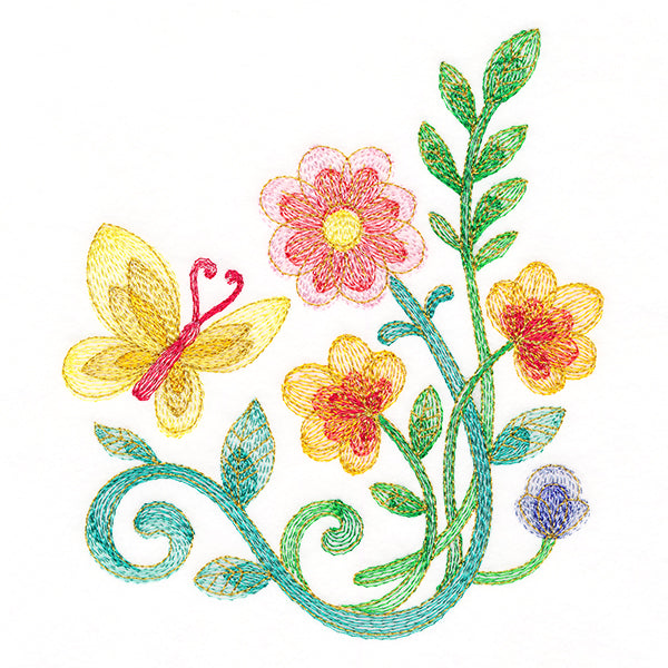 Delicate Butterfly Corner