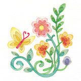 Delicate Butterfly Corner