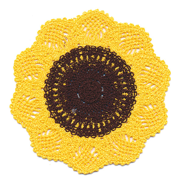 Darling Sunflower Doily (Battenburg Lace)