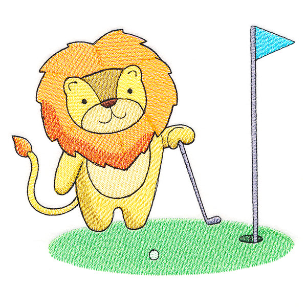 Tee Time Lion