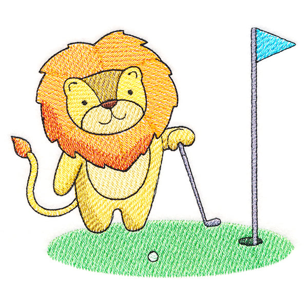 Tee Time Lion