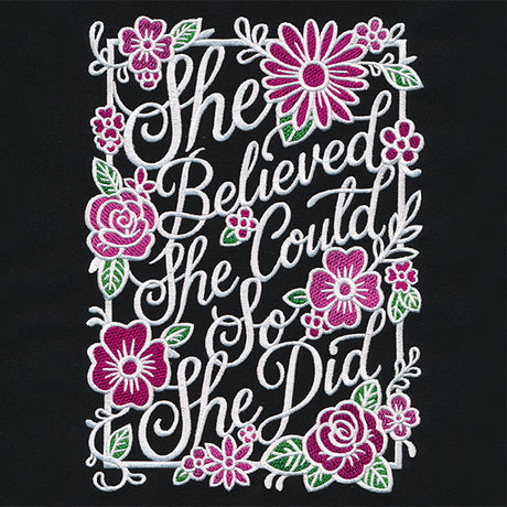 She Believed She Could So She Did