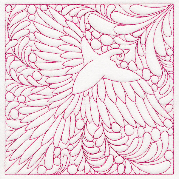 Charming Sparrow Quilting Square (Double Run)