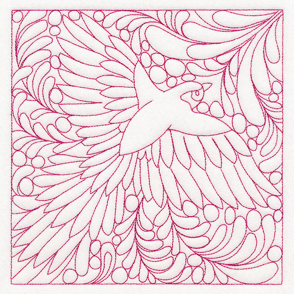 Charming Sparrow Quilting Square (Double Run)